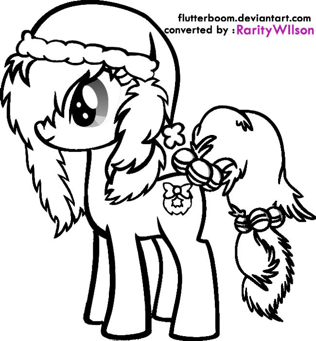 My little pony christmas coloring pages team colors