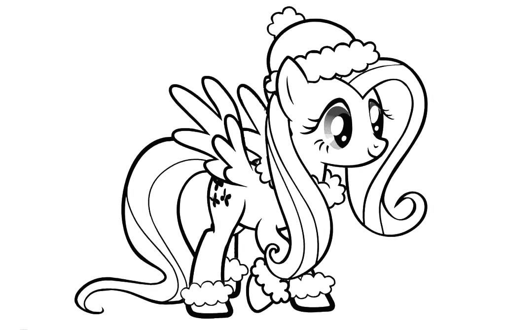 My little pony christmas coloring pages