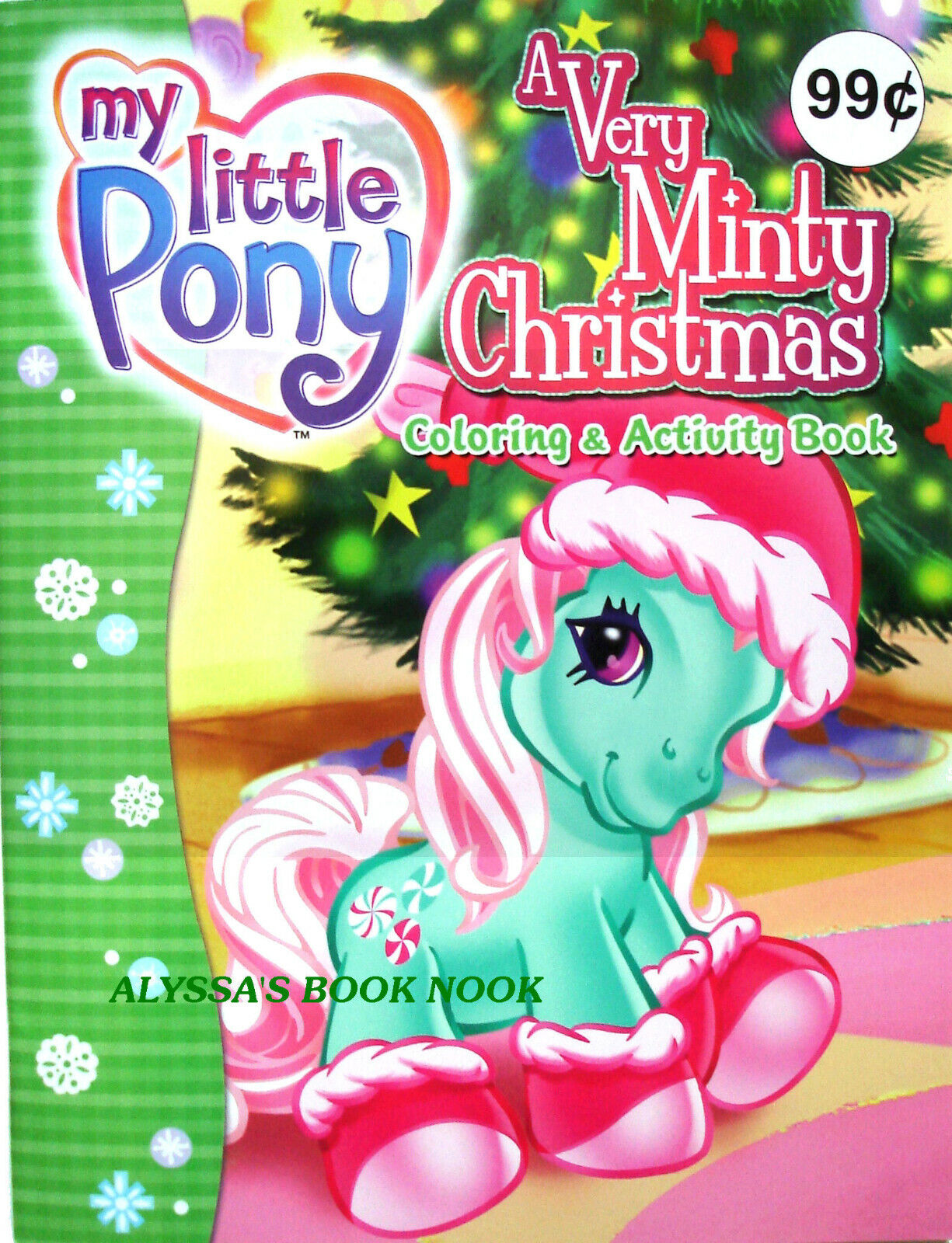 My little pony coloring set a very minty christmas book