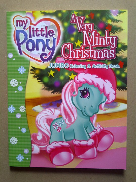 My little pony g coloring book a very minty christmas