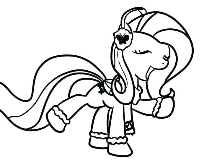 My little pony christmas coloring pages