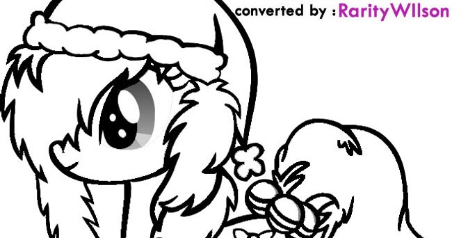 My little pony christmas coloring pages team colors