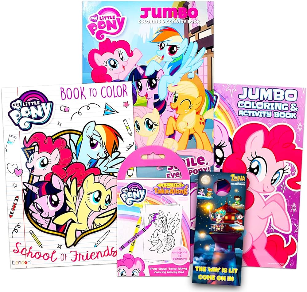 My little pony coloring book super set