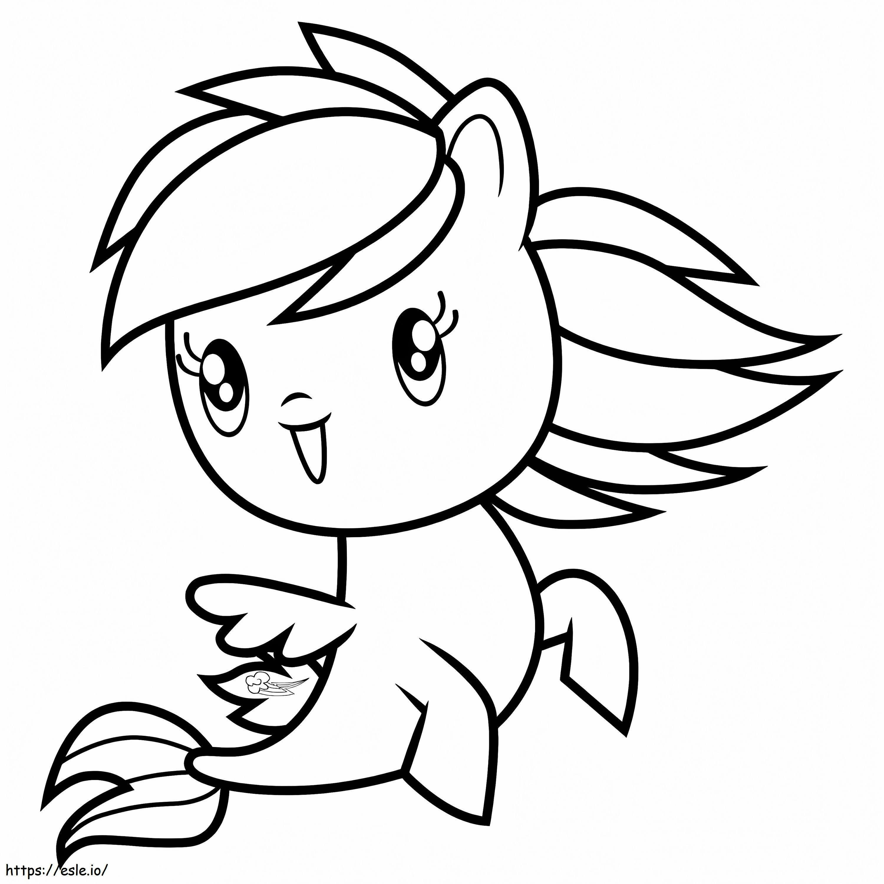 Cutie mark crew rainbow dash coloring page
