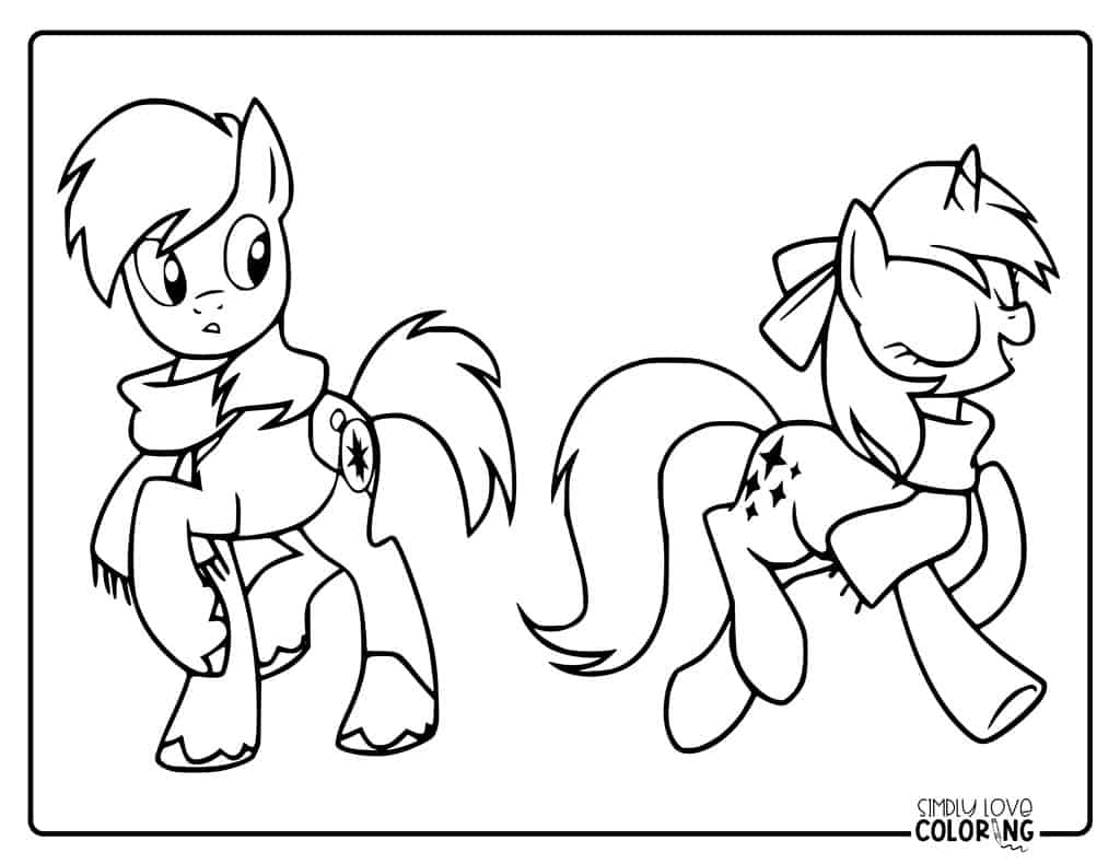 My little pony coloring pages free pdf printables