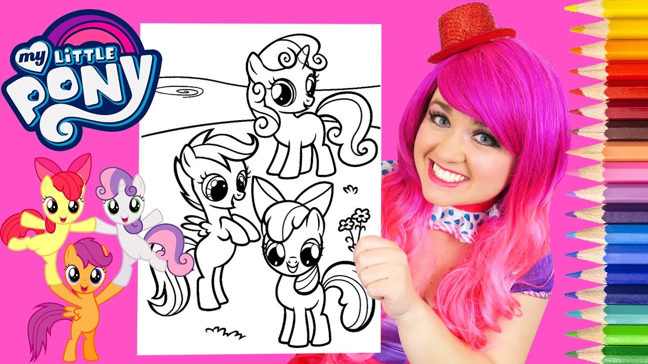 Coloring y little pony cutie ark crusaders coloring page prisacolor pencils kii the clown
