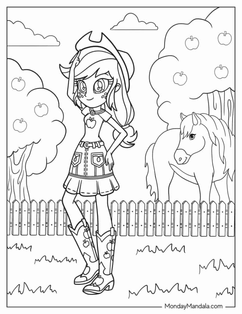 My little pony coloring pages free pdf printables
