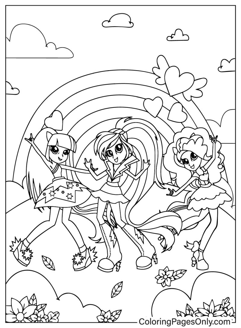 Coloring pages only on equestriagirls mlp mylittlepony coloringpagesonly coloringpagesâ