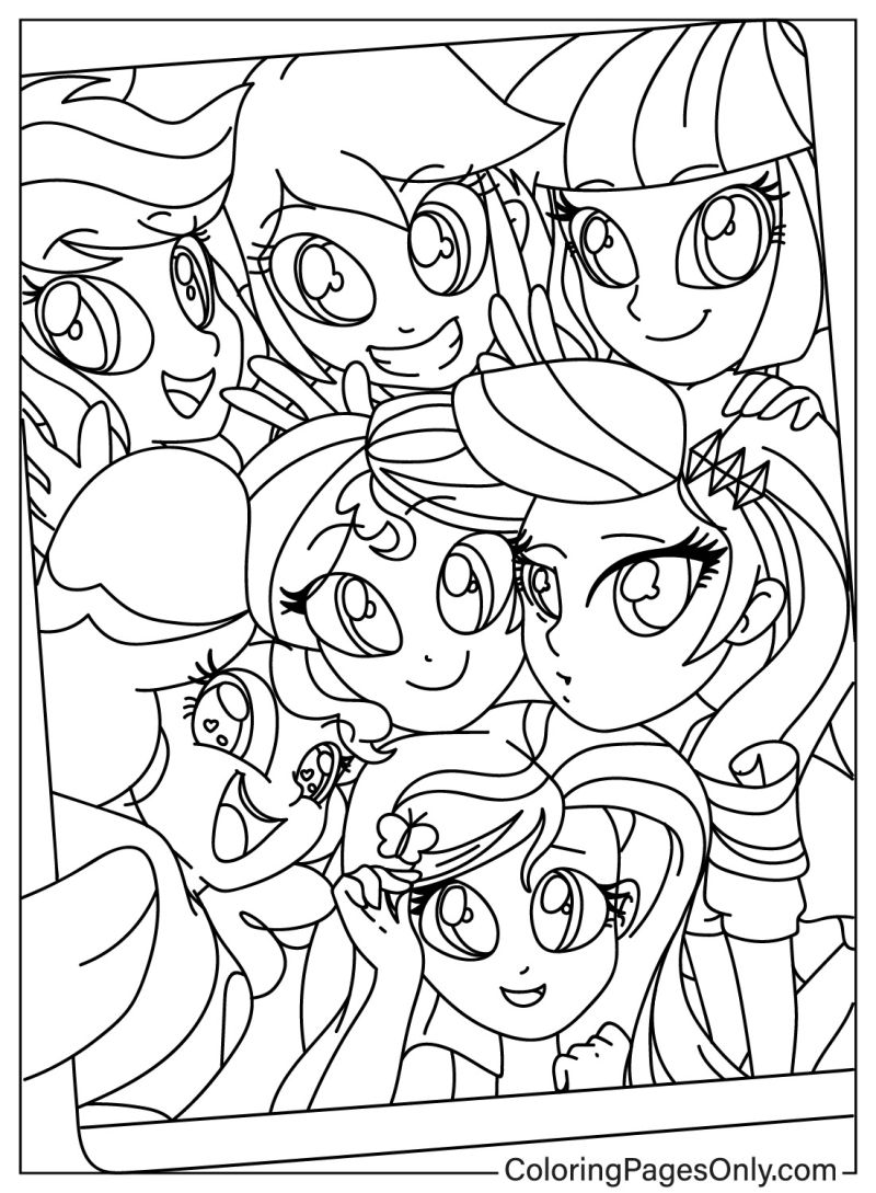 Coloring pages only on equestriagirls mlp mylittlepony coloringpagesonly coloringpagesâ