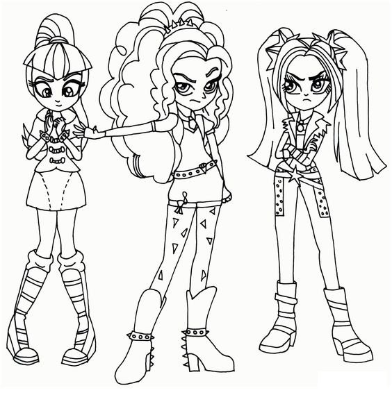 Equestria girls coloring pages printable for free download