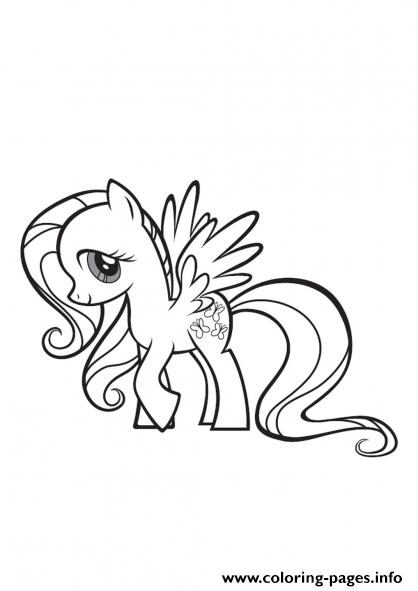 My little pony fluttershy coloring page printable