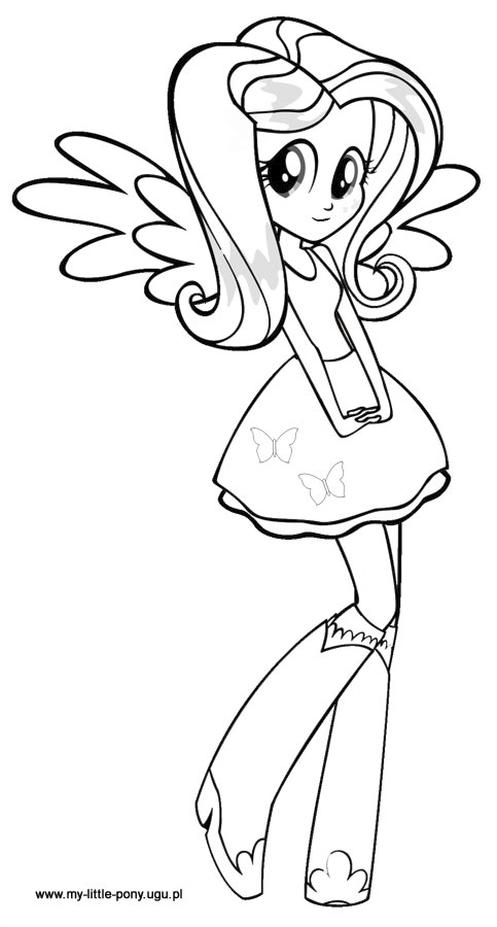 Get this equestria girls coloring pages cute fluttershy