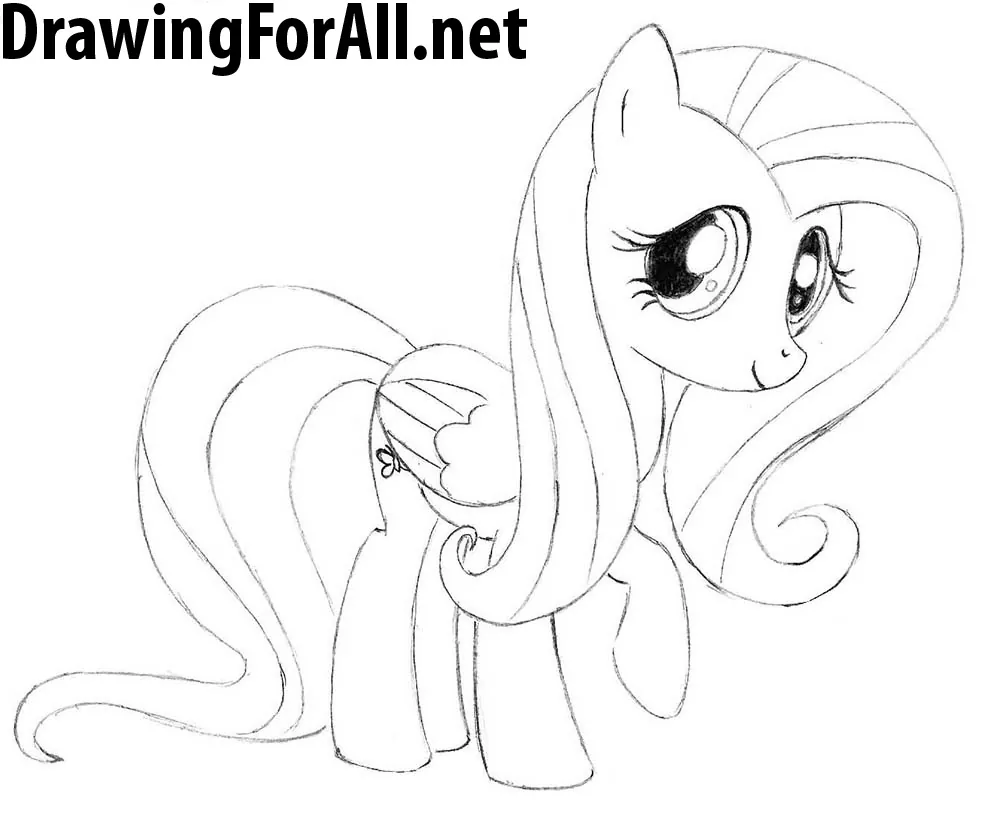 How to draw pony fluttershy