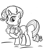 Fluttershy coloring page for girls