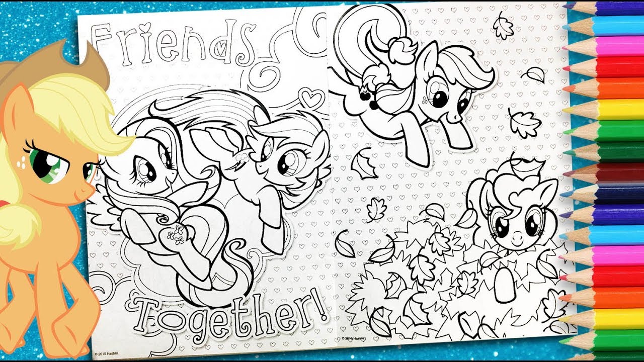 Mlp coloring book my little pony colouring pages for kids