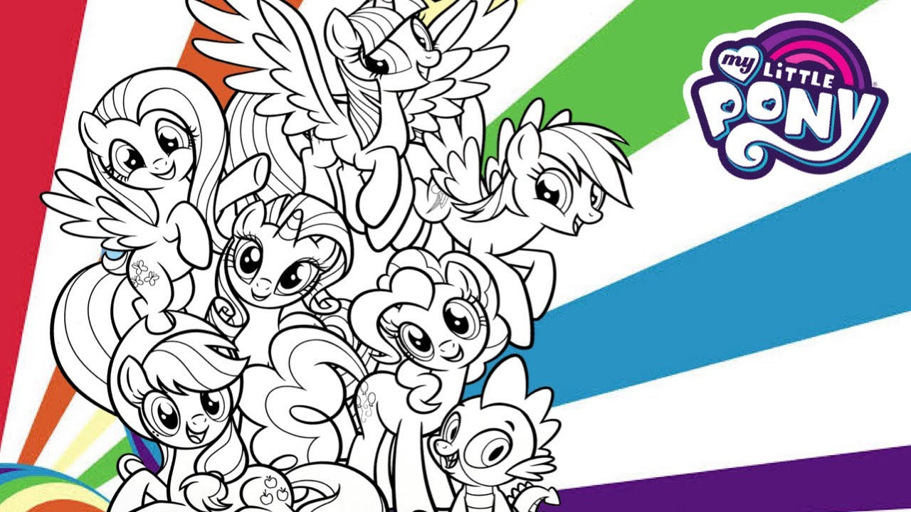 My little pony friendship is magic coloring page mewarnai gambar kuda poni