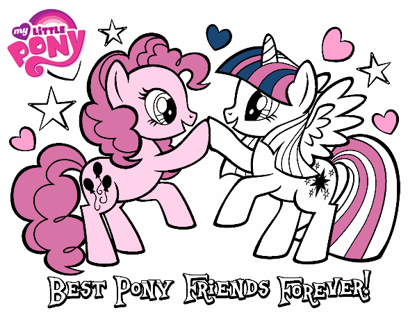 Colored page best pony friends forever painted by user not registered