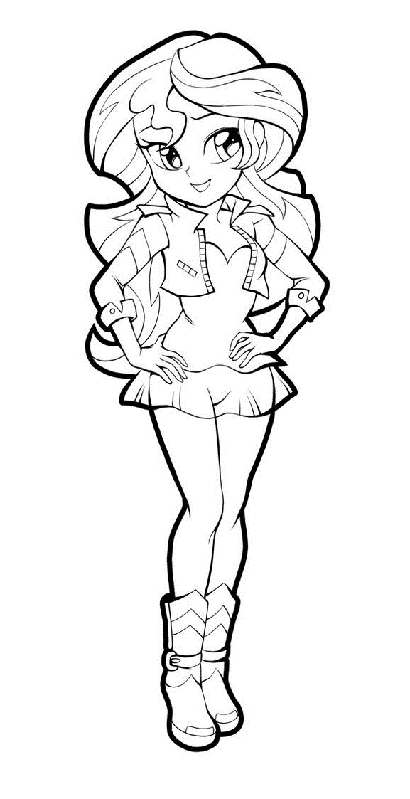 My little pony fluttershy character coloring page