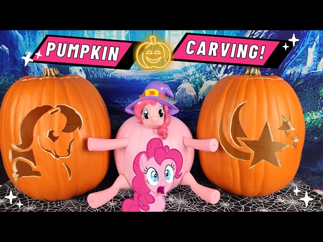 Ðspooktacular my little pony pumpkin carving with pinkie pie pumpkin decorating kit