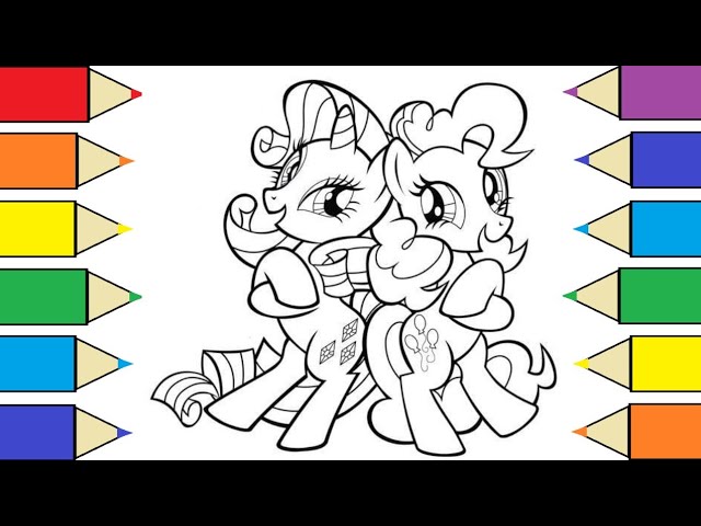 Y little pony coloring painting and coloring for kids learn how to color coloring page