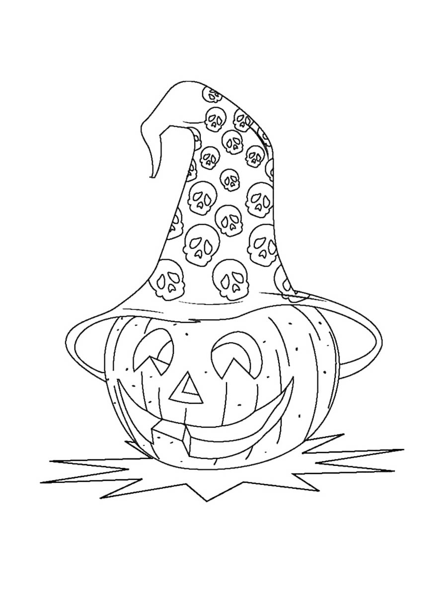 Jack o lantern coloring pages