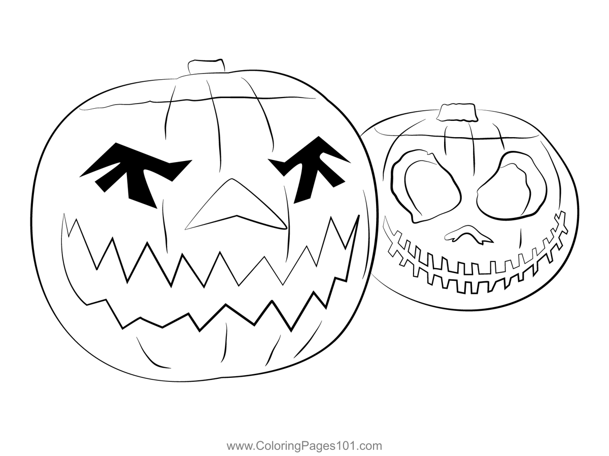 Halloween pumpkin patterns coloring page for kids