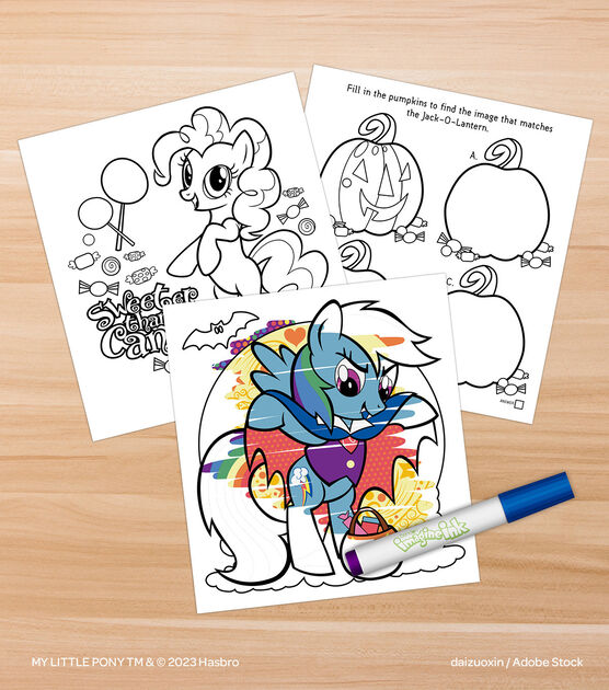 Bendon sheet my little pony imagine ink coloring book marker india
