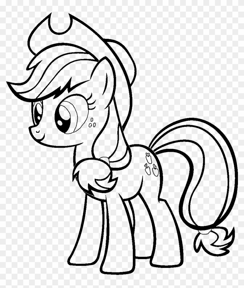 Applejack my little pony coloring page coloring home