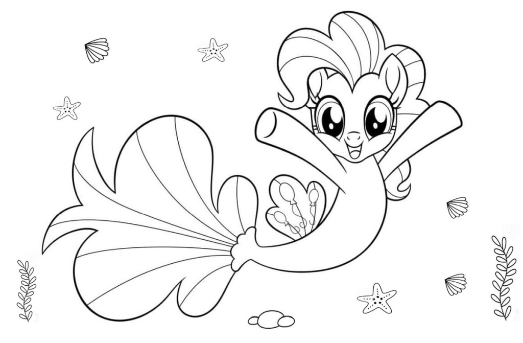 Mermaid coloring for girls