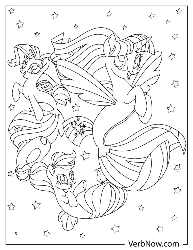 Free my little pony coloring pages book for download printable pdf