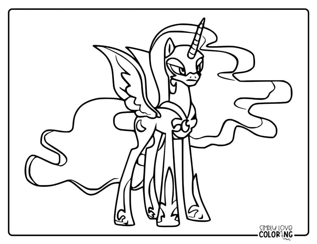 My little pony coloring pages free pdf printables