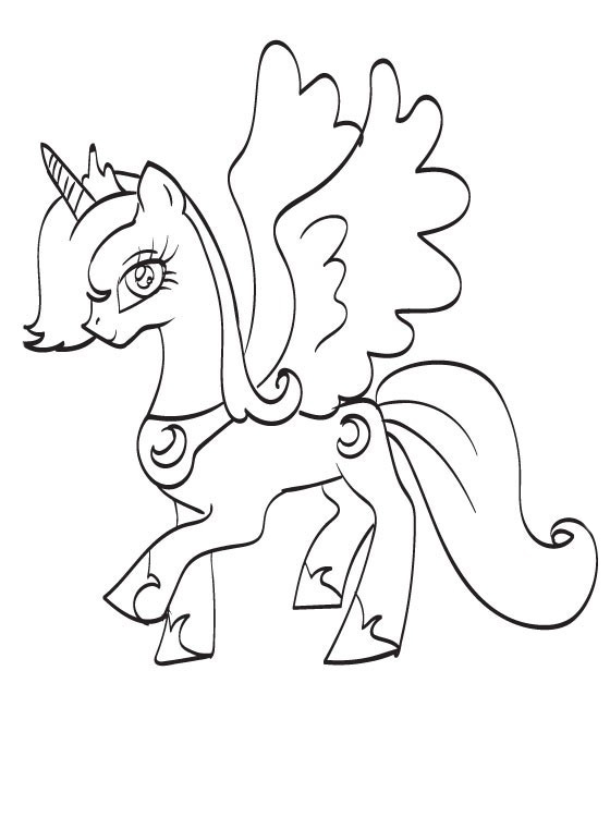 Princess luna coloring pages