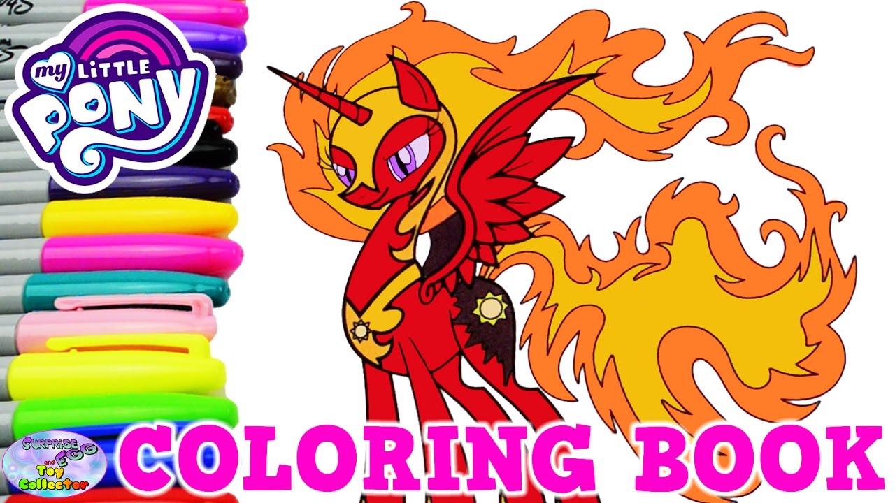 Y little pony coloring book nightare celestia solar flare lp surprise egg and toy collector setc