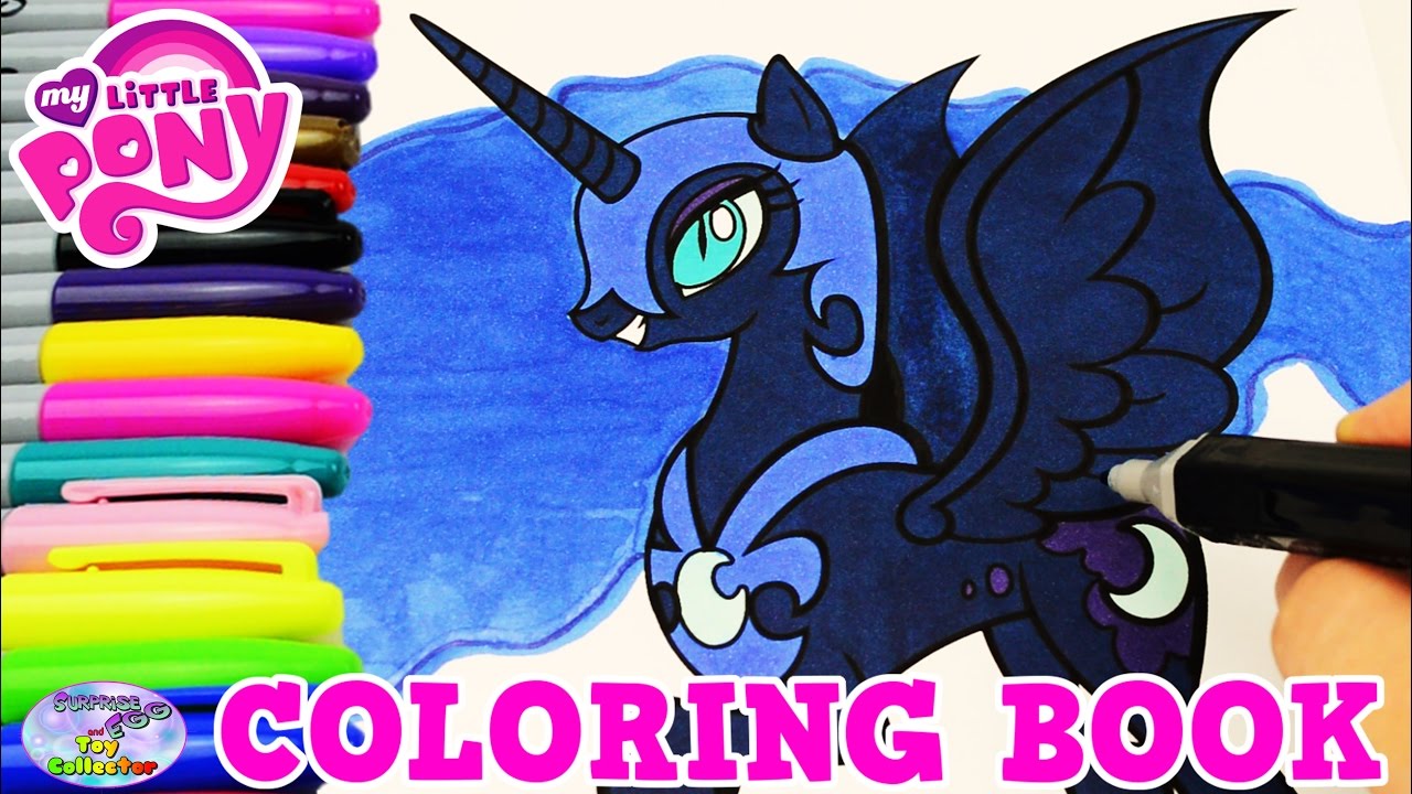 Y little pony coloring book nightare oon episode colors surprise egg and toy collector setc
