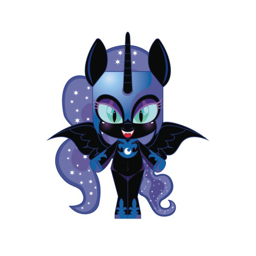 Nightmare moon paper pony figurine free printable papercraft templates