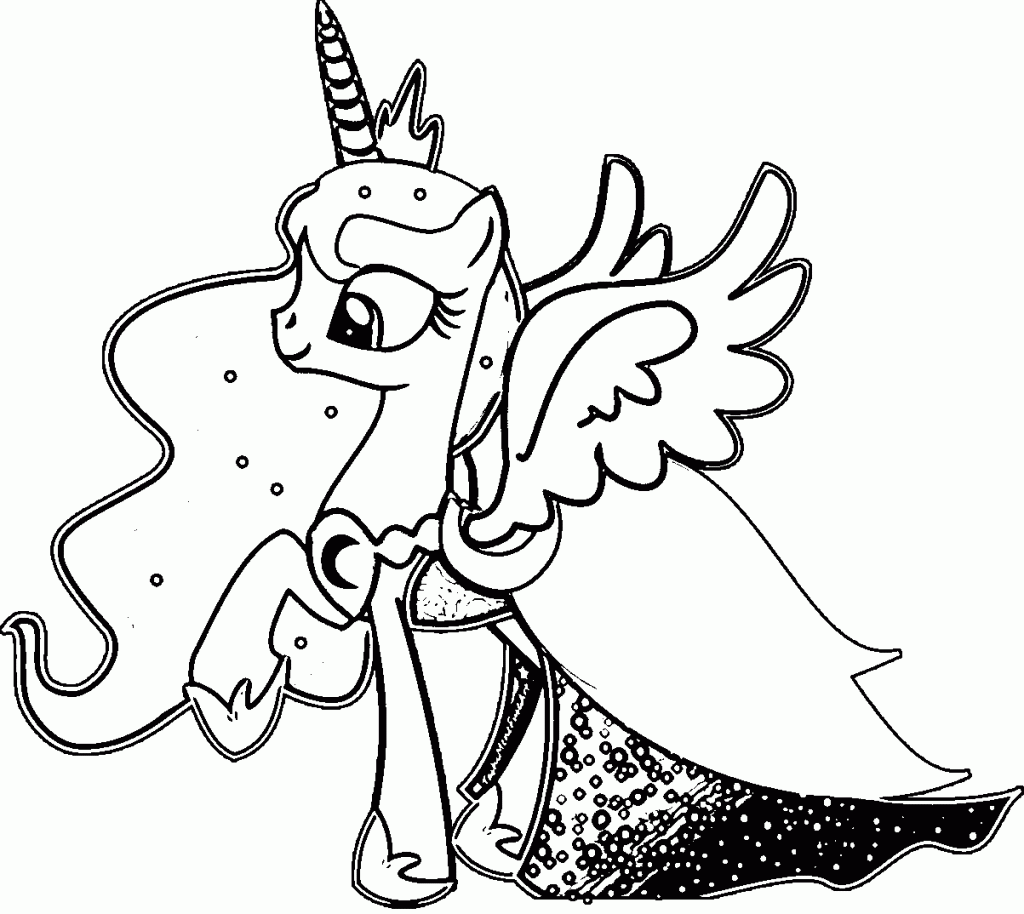 Princess luna coloring pages