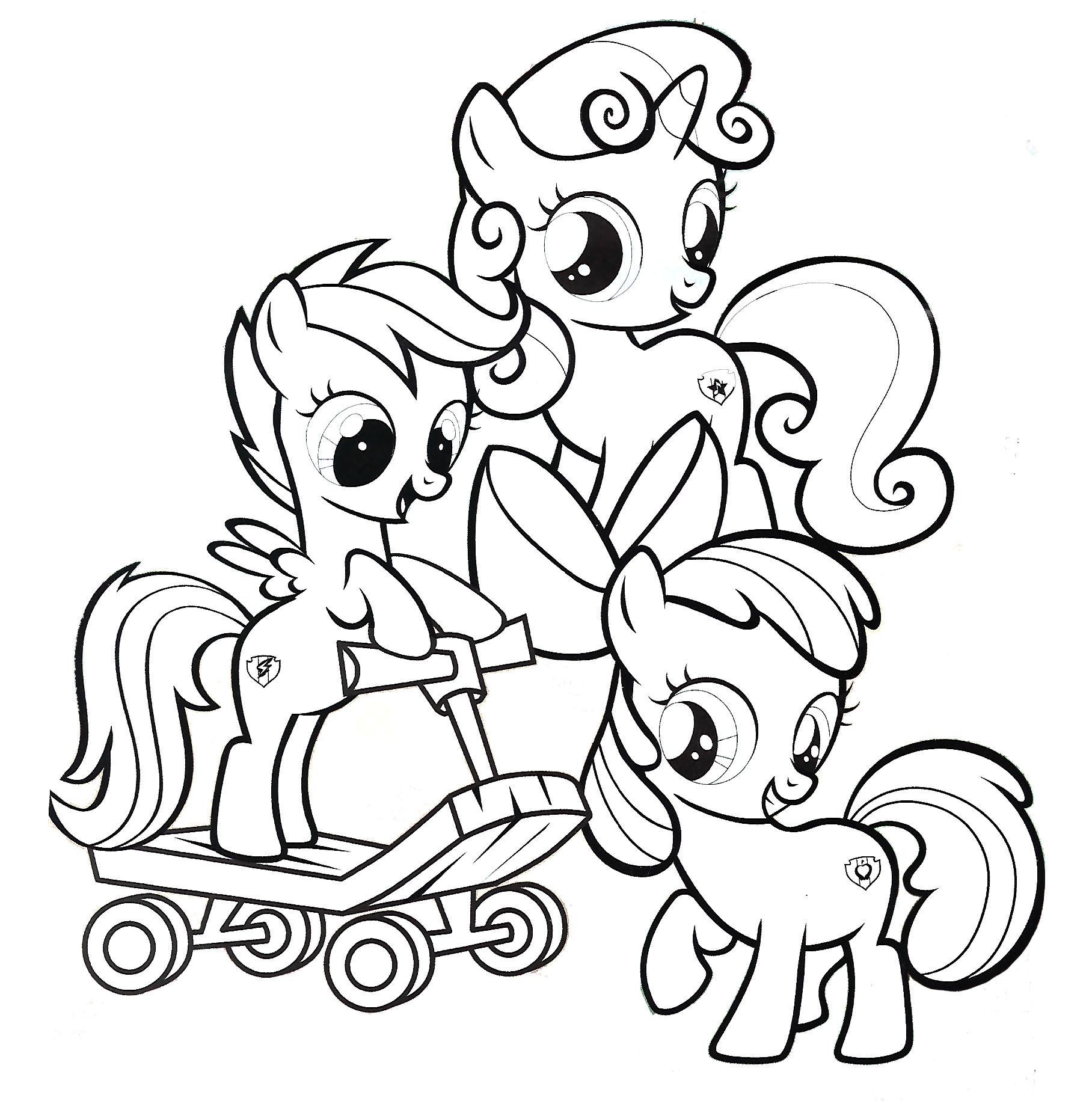 Free printable my little pony coloring pages pdf