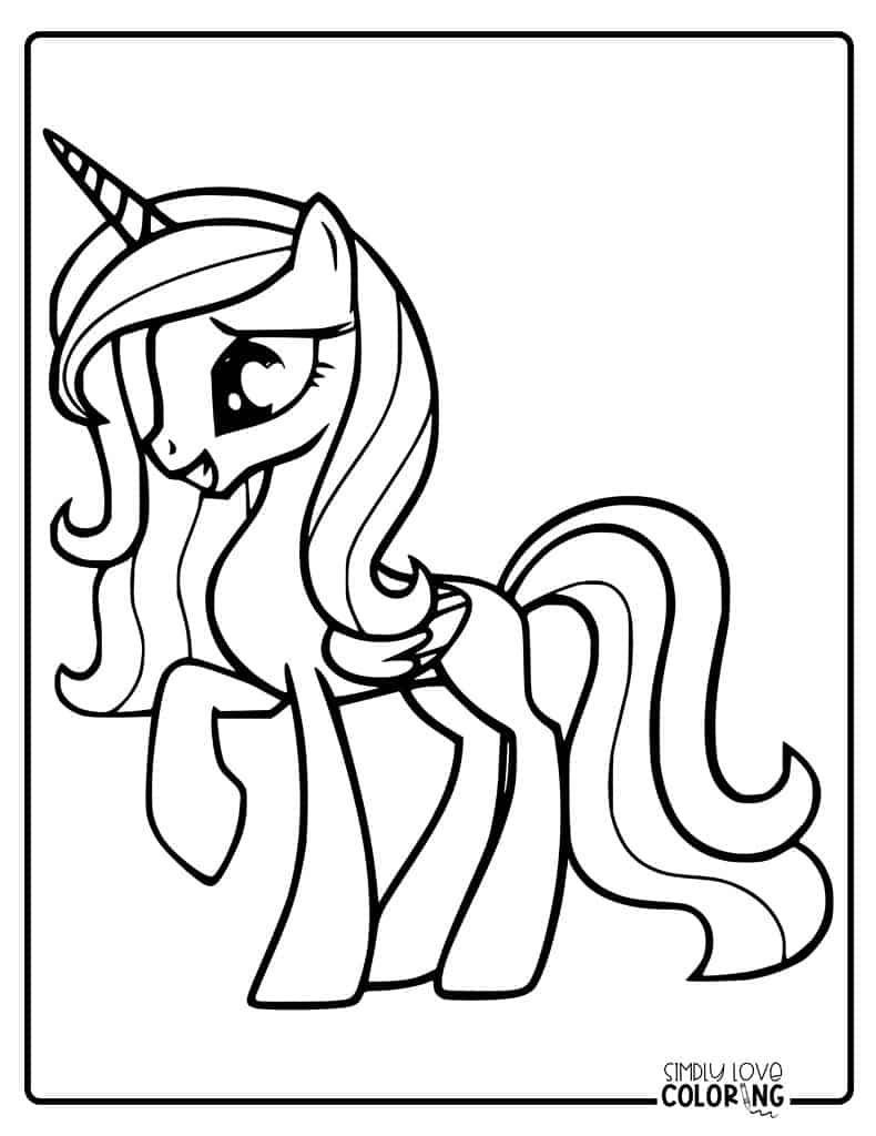 My little pony coloring pages free pdf printables