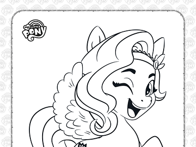 Mlp pipp petals pdf coloring pages by coloringoo on