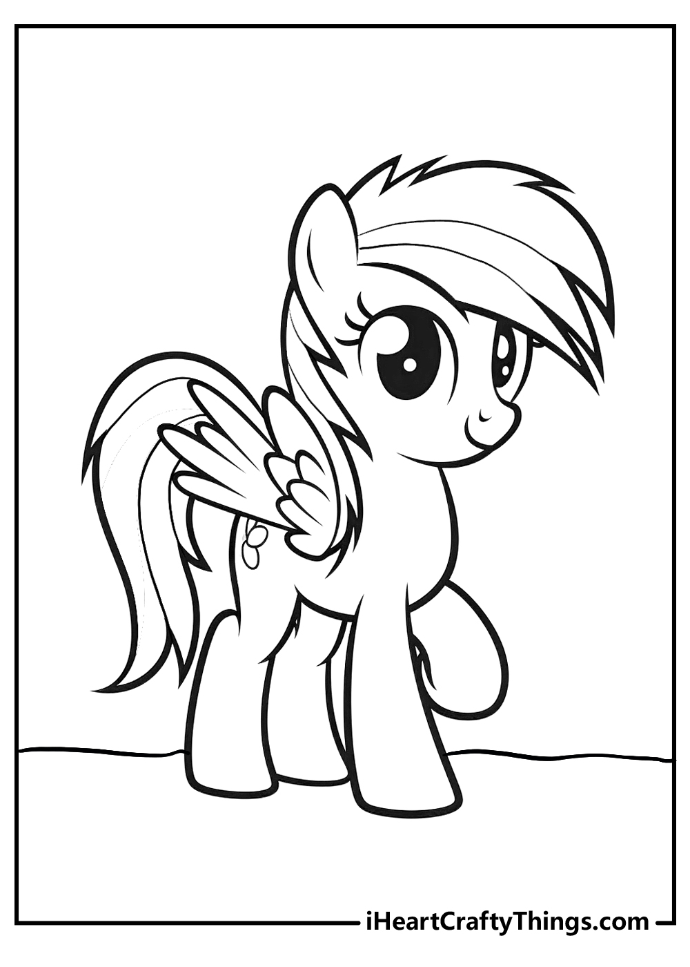 Rainbow dash coloring pages free printables
