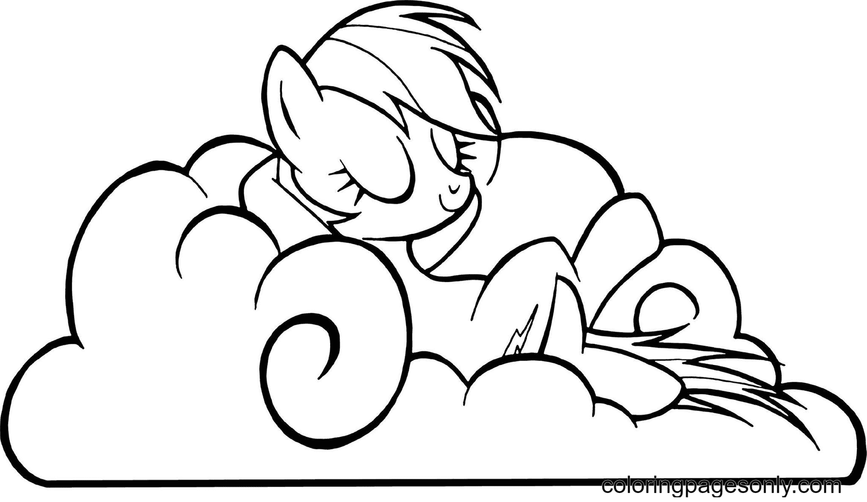 Rainbow dash coloring pages