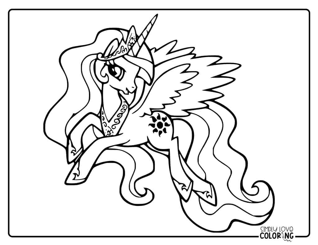 My little pony coloring pages free pdf printables