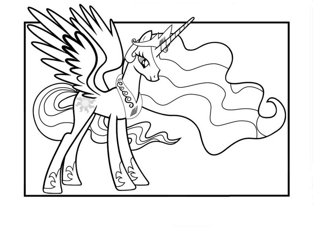 Princess celestia coloring pages