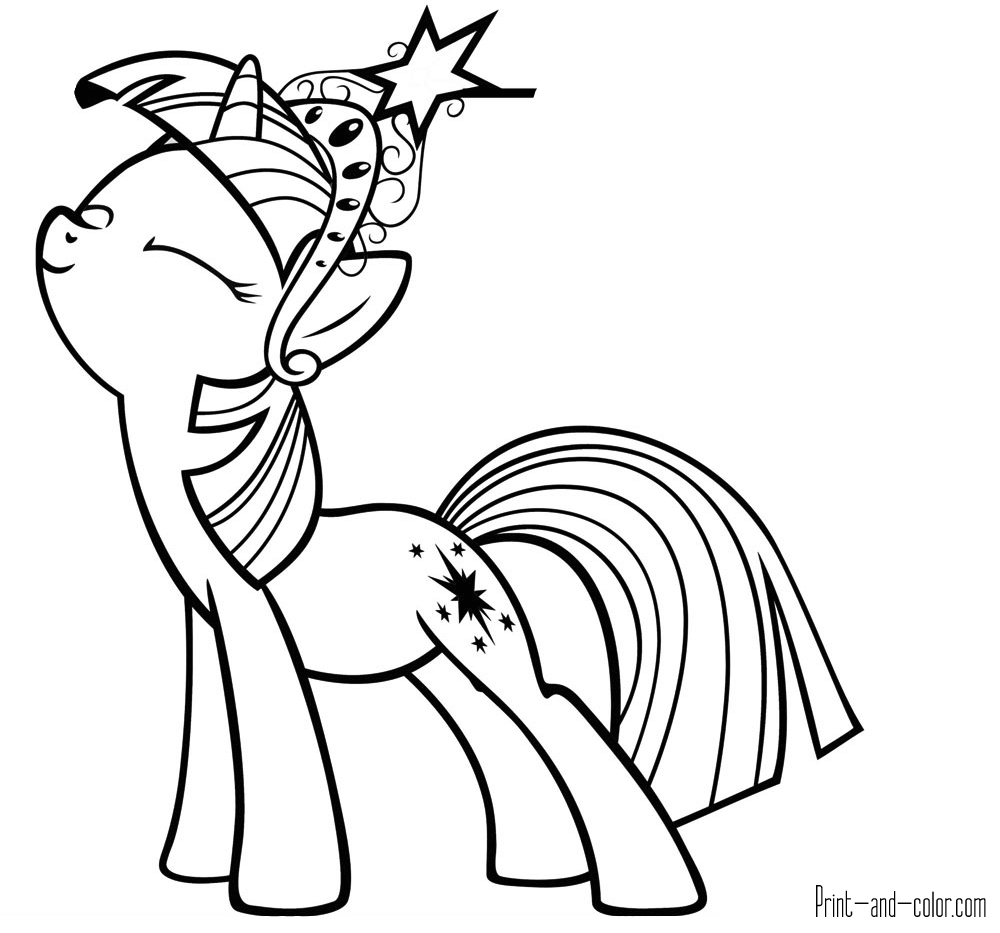 My little pony coloring pages print and color