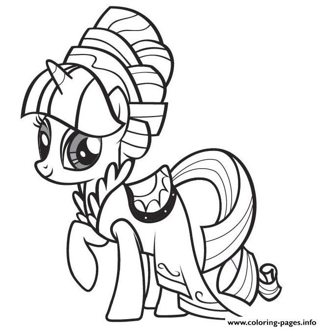 My little pony twilight sparkle coloring page printable