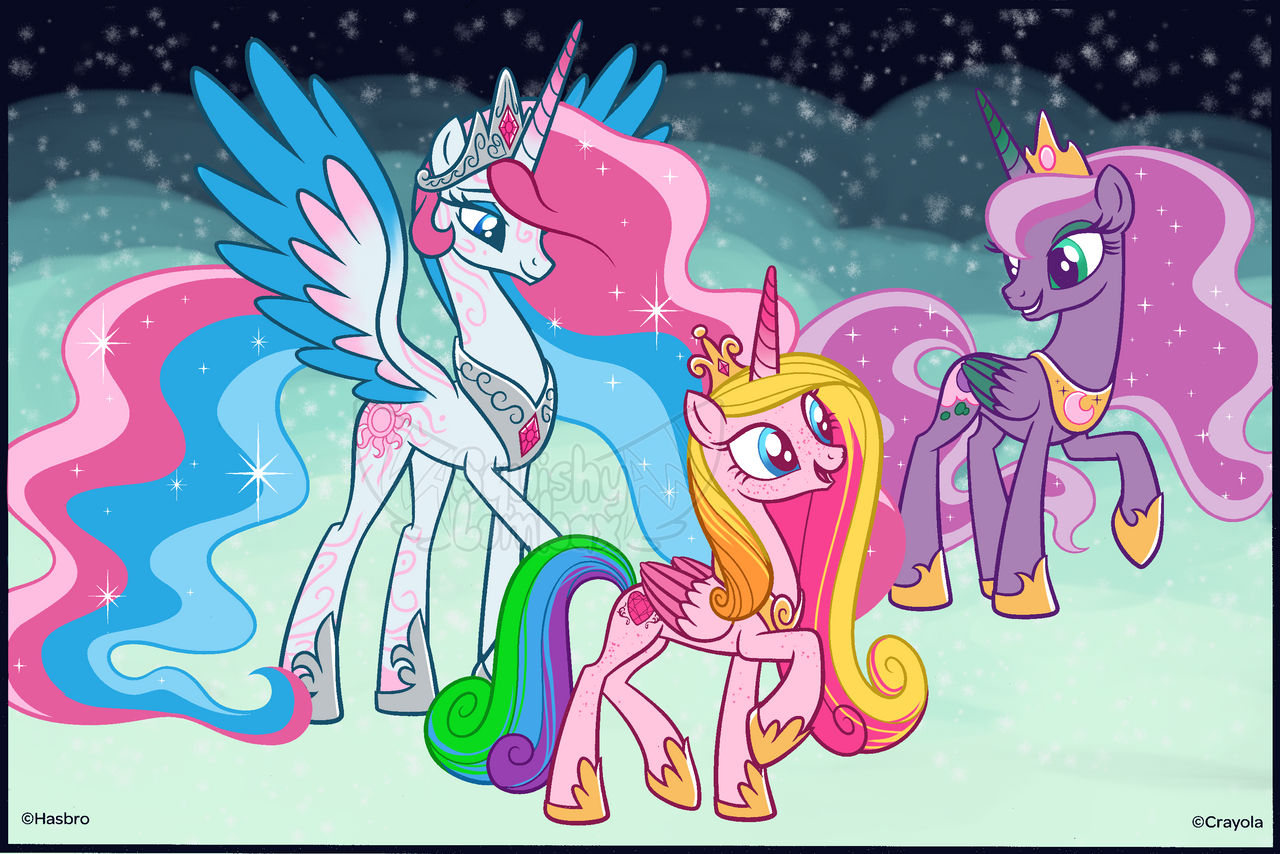 Princess coloring page by squishy