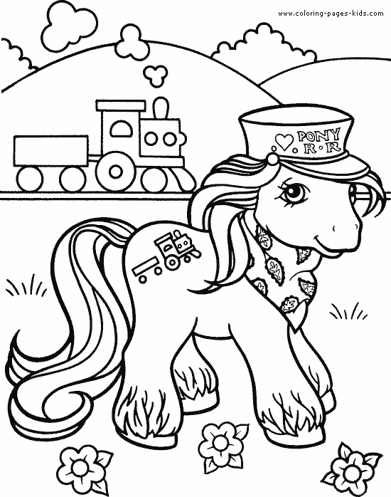 My little pony color page