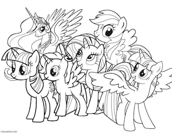 Page my little pony coloring