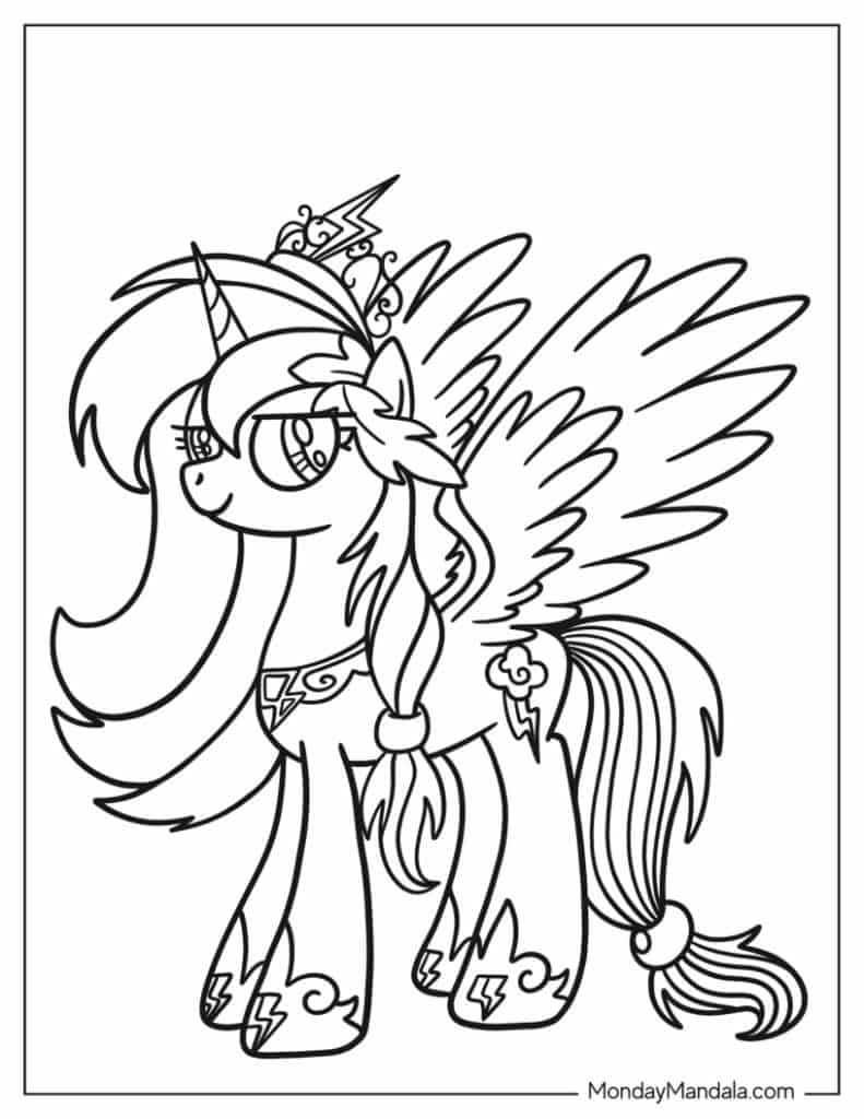 My little pony coloring pages free pdf printables