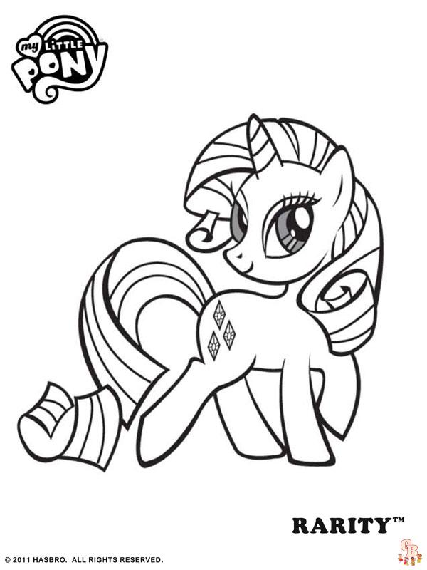 My little pony coloring pages for kids